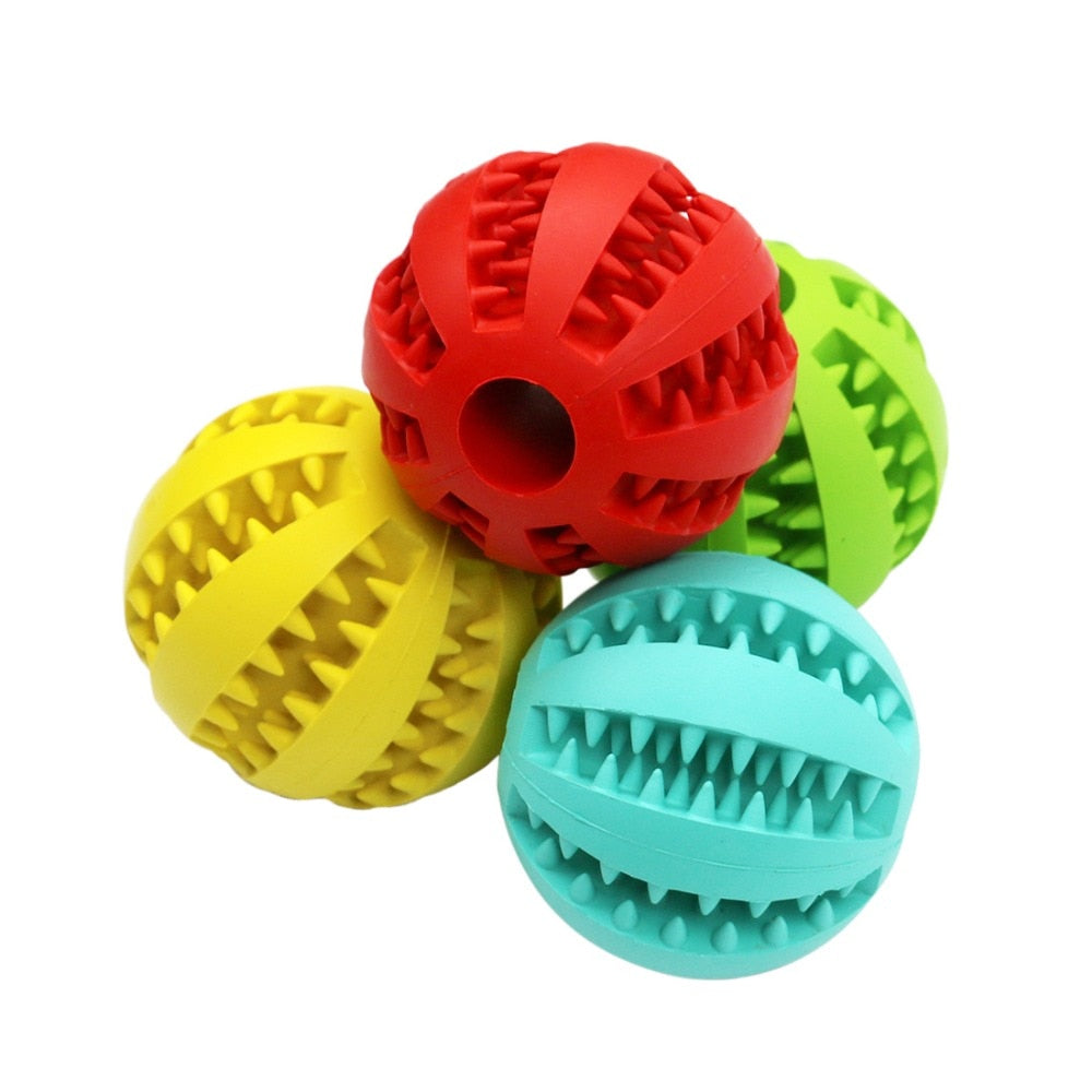 Pet Dog Toys Extra-tough Rubber Ball Funny Interactive Elasticity Clean Ball Of Food