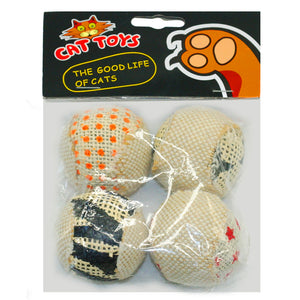 4pcs/pack Ball Cat Toy  Interactive Cat Exercise Toy Balls