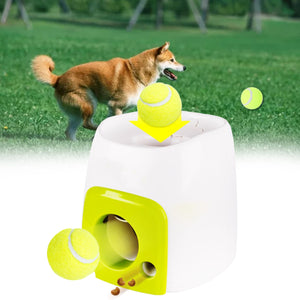 Automatic Interactive Ball Tennis Launcher Dog Pet Toys Throwing Machine